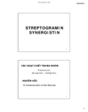 Bài giảng Streptogramin Synergistin