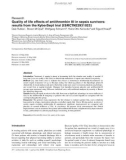 Báo cáo y học: Quality of life effects of antithrombin III in sepsis survivors: results from the KyberSept trial [ISRCTN22931023]