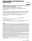 Báo cáo y học: Long-term outcome and prognosis of dissociative disorder with onset in childhood or adolescence