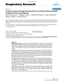 Báo cáo y học: Long-term gas exchange characteristics as markers of deterioration in patients with cystic fibrosis