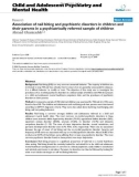 Báo cáo y học: Association of nail biting and psychiatric disorders in children and their parents in a psychiatrically referred sample of children