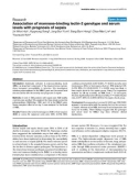 Báo cáo y học: Association of mannose-binding lectin-2 genotype and serum levels with prognosis of sepsis