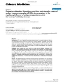 Báo cáo y học: Evaluation of Applied Kinesiology meridian techniques by means of surface electromyography (sEMG): demonstration of the regulatory influence of antique acupuncture points