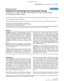 Báo cáo y học: Evaluation of arthroscopy and macroscopic scoring