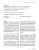 Báo cáo y học: ‘Progression towards the minimum': the importance of standardizing the priming volume during the indirect measurement of intra-abdominal pressures