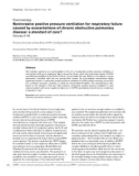 Báo cáo y học: Noninvasive positive pressure ventilation for respiratory failure caused by exacerbations of chronic obstructive pulmonary disease: a standard of care