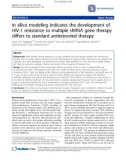 Báo cáo y học: In silico modeling indicates the development of HIV-1 resistance to multiple shRNA gene therapy differs to standard antiretroviral therapy