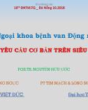 Điều trị ngoại khoa bệnh van động mạch chủ - Mhững yêu cầu cơ bản trên siêu âm tim - PGS.TS Nguyễn Hữu Ước