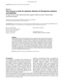 Báo cáo y học: The lung as a route for systemic delivery of therapeutic proteins and peptides