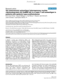 Báo cáo y học: The spliceosomal autoantigen heterogeneous nuclear ribonucleoprotein A2 (hnRNP-A2) is a major T cell autoantigen in patients with systemic lupus erythematosus