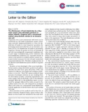 Báo cáo y học: The effectiveness of hand-disinfection by a flow water system using electrolytic products of sodium chloride, compared with a conventional method using alcoholic solution in an