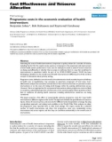 Báo cáo y học: Programme costs in the economic evaluation of health interventions