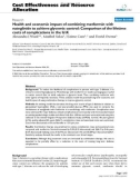 Báo cáo y học: Health and economic impact of combining metformin with nateglinide to achieve glycemic control: Comparison of the lifetime costs of complications in the U.K