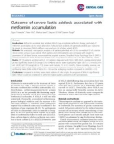 Báo cáo y học: Outcome of severe lactic acidosis associated with metformin accumulation