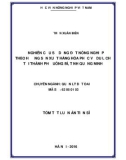 Tóm tắt Luận án Tiến sĩ: Nghiên cứu sử dụng đất nông nghiệp theo hướng sản xuất hàng hóa phục vụ du lịch tại thành phố Uông bí, tỉnh Quảng Ninh