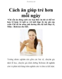 Cách ăn giúp trẻ hơn mỗi ngày