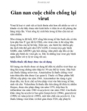 Gian nan cuộc chiến chống lại virut