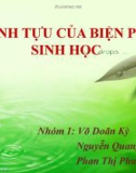 Đề tài: Thành tựu của biện pháp sinh học