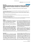 Báo cáo khoa học: Nucleated red blood cells in the blood of medical intensive care patients indicate increased mortality risk: a prospective cohort study