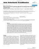 Báo cáo khoa học: Blood parameters in growing pigs fed increasing levels of bacterial protein meal