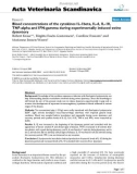 Báo cáo khoa học: Blood concentrations of the cytokines IL-1beta, IL-6, IL-10, TNF-alpha and IFN-gamma during experimentally induced swine dysentery