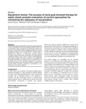 Báo cáo khoa học: Equipment review: The success of early goal-directed therapy for septic shock prompts evaluation of current approaches for monitoring the adequacy of resuscitation