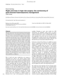 Báo cáo khoa học: Highs and lows in high-risk surgery: the controversy of goal-directed haemodynamic management