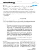 Báo cáo y học: Dendritic cell-mediated HIV-1 transmission to T cells of LAD-1 patients is impaired due to the defect in LFA-1