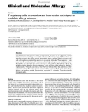 Báo cáo y học: T regulatory cells: an overview and intervention techniques to modulate allergy outcome