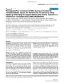 Báo cáo y học: Ethics review: The impact of an hematocrit of 20% during normothermic cardiopulmonary bypass for elective low risk coronary artery bypass graft surgery on oxygen delivery and clinical outcome – a randomized controlled study [ISRCTN35655335]