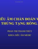 SIÊU ÂM CHẨN ĐOÁN VÀ THỦNG TẠNG RỖNG