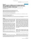 Báo cáo khoa học: SOFA is superior to MOD score for the determination of non-neurologic organ dysfunction in patients with severe traumatic brain injury: a cohort study