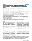 Báo cáo y học: Inhibition of complement C5a prevents breakdown of the blood-brain barrier and pituitary dysfunction in experimental sepsis