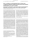 Báo cáo Y học: Rum1, an inhibitor of cyclin-dependent kinase in ﬁssion yeast, is negatively regulated by mitogen-activated protein kinase-mediated phosphorylation at Ser and Thr residues