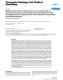 Báo cáo y học: Mathematical model of blunt injury to the vascular wall via formation of rouleaux and changes in local hemodynamic and rheological factors. Implications for the mechanism of traumatic myocardial infarction