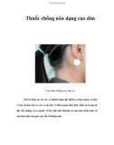 Thuốc chống nôn dạng cao dán