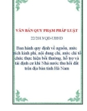 VĂN BẢN QUY PHẠM PHÁP LUẬT 22/2013/QĐ-UBND