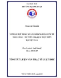 Tóm tắt Luận văn Thạc sĩ Luật học: Vi phạm hợp đồng mua bán hàng hóa quốc tế theo Công ước Viên 1980, qua thực tiễn tại Việt Nam