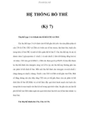 HỆ THỐNG BỔ THỂ (Kỳ 7)