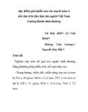 Báo cáo y học: đặc điểm giải phẫu của các mạch máu ở nền tim trên tiêu bản tim người Việt Nam trưởng thành bình thường 