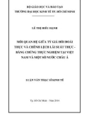 Luận văn Thạc sĩ Kinh tế: Mối quan hệ giữa tỷ giá hối đoái thực và chênh lệch lãi suất thực - Bằng chứng thực nghiệm tại Việt Nam và một số nước Châu Á