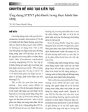 Ứng dụng STENT phủ thuốc trong thực hành lâm sàng