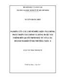 Luận văn Thạc sĩ Kinh tế: Nghiên cứu các chỉ số điều kiện tài chính, phát triển tài chính, ràng buộc tài chính đến quyết định đầu tư của các doanh nghiệp ở thị trường châu Á