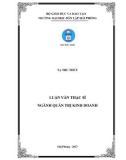 Luận văn Thạc sĩ Quản trị kinh doanh: Tác động của tỉ giá hối đoái đến ngoại thương Việt Nam