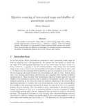 Báo cáo toán học: Bijective counting of tree-rooted maps and shuﬄes of parenthesis systems