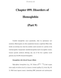 Chapter 099. Disorders of Hemoglobin (Part 9)