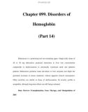 Chapter 099. Disorders of Hemoglobin (Part 14)