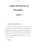 Chapter 099. Disorders of Hemoglobin (Part 7)