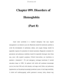 Chapter 099. Disorders of Hemoglobin (Part 8)