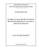 Luận văn Thạc sĩ Kinh tế: Tác động của quản trị vốn luân chuyển đến khả năng sinh lợi của các công ty niêm yết tại thị trường chứng khoán Việt Nam